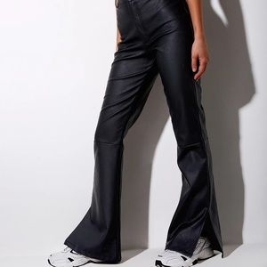 Motel Rocks Zolen Flare Leather Pants